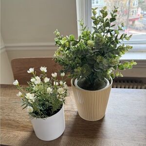 (6) Target faux plants & florals